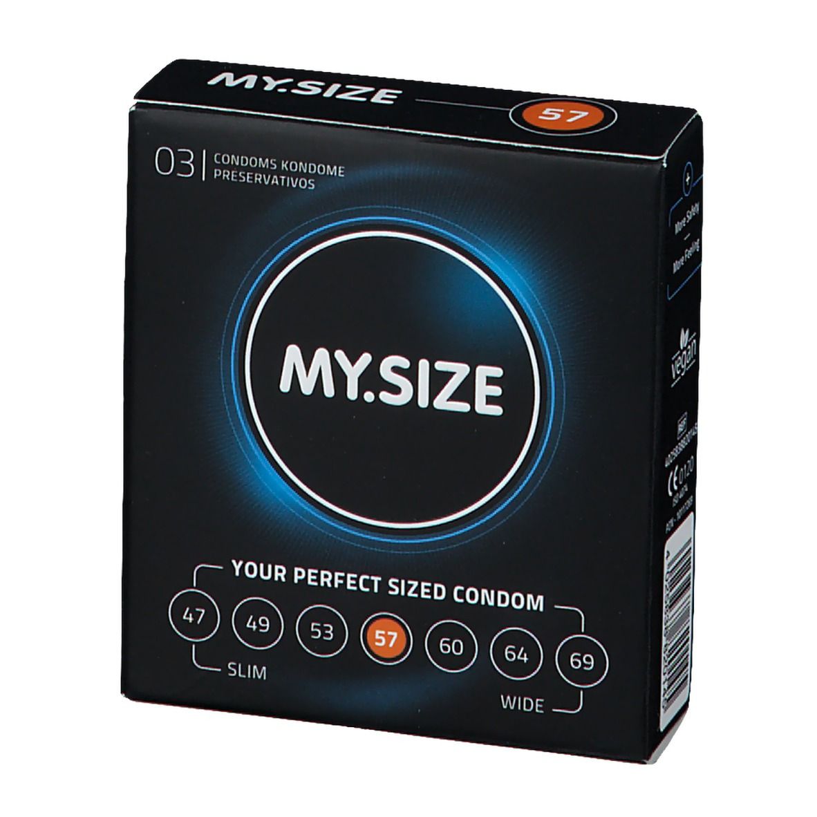 MY.SIZE 57 Kondome 3 St - Shop Apotheke