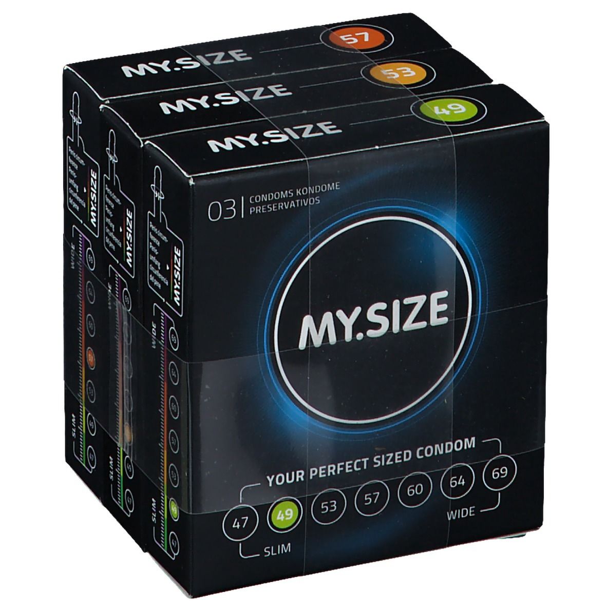 Mysize 49 53 57 Kondome Testpack 3x3 St Shop Apotheke 1633