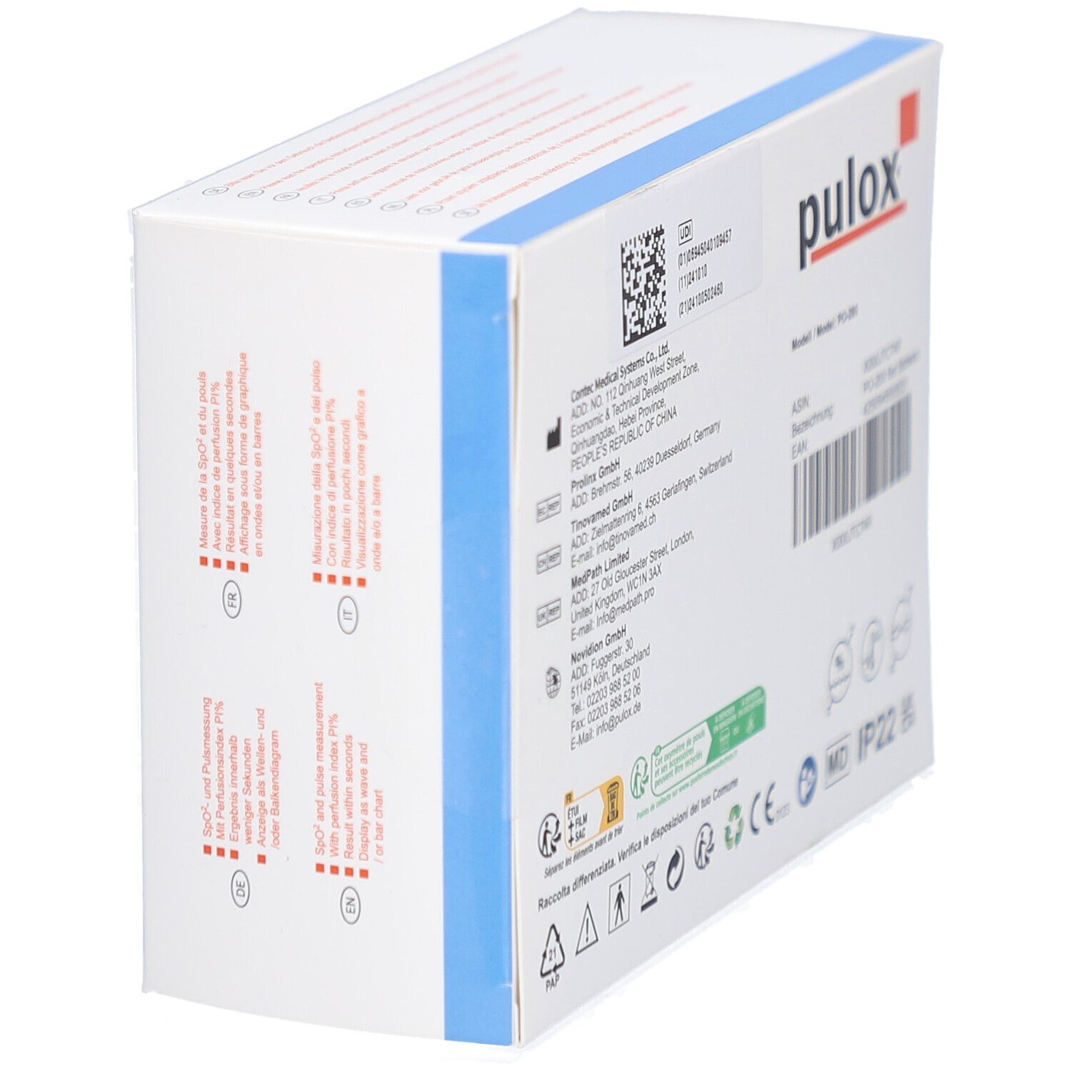 pulox Pulsoximeter PO-200 schwarz