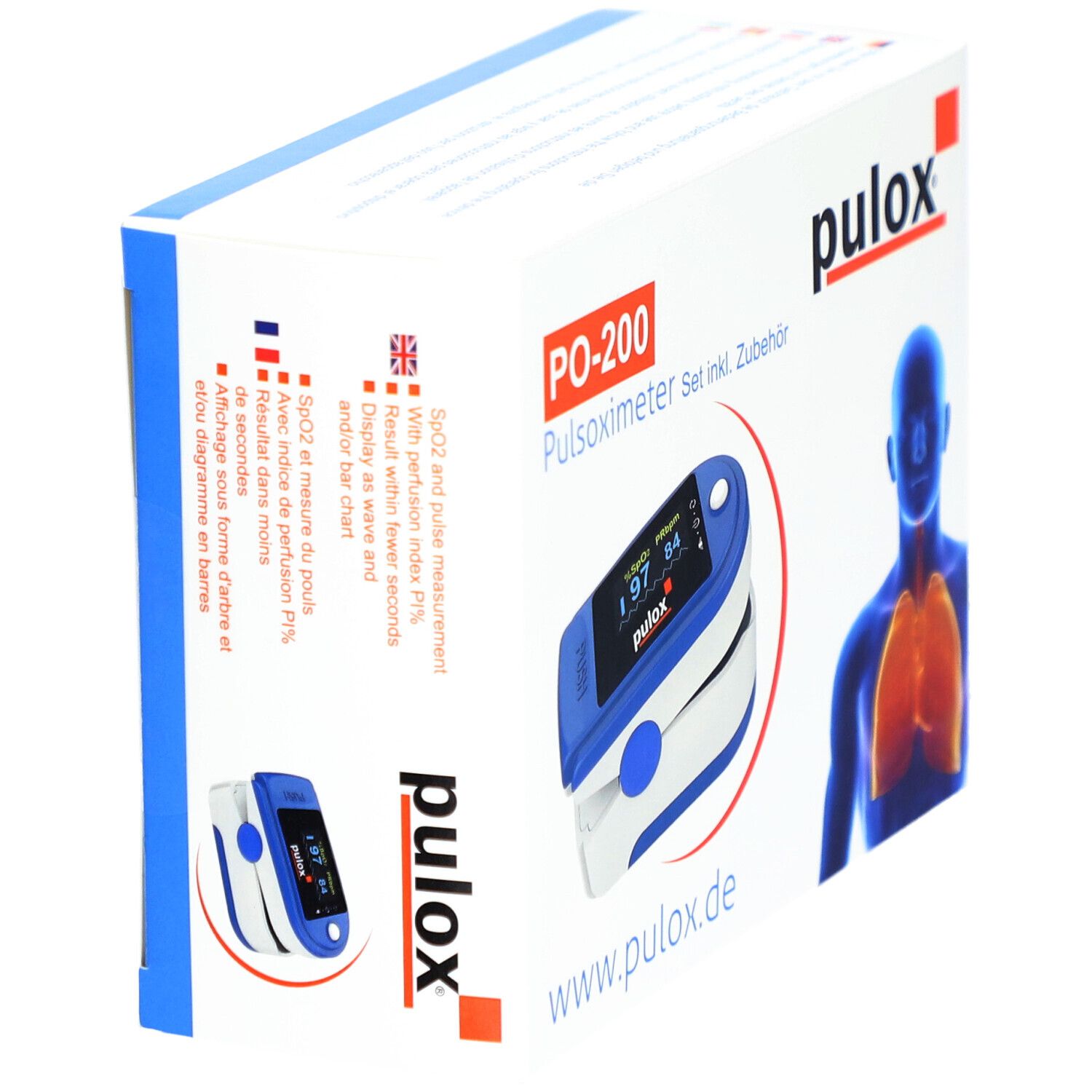 Pulox Po-200 Pulsoximeter blau 1 St Gerät