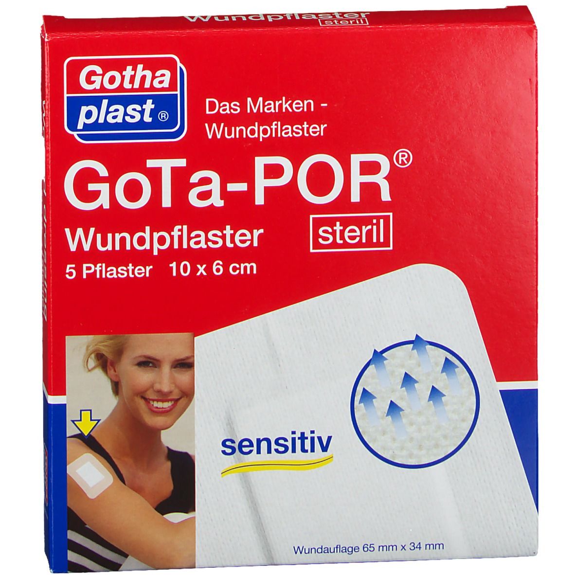 GoTa-POR® Wundpflaster steril 10 x 6 cm