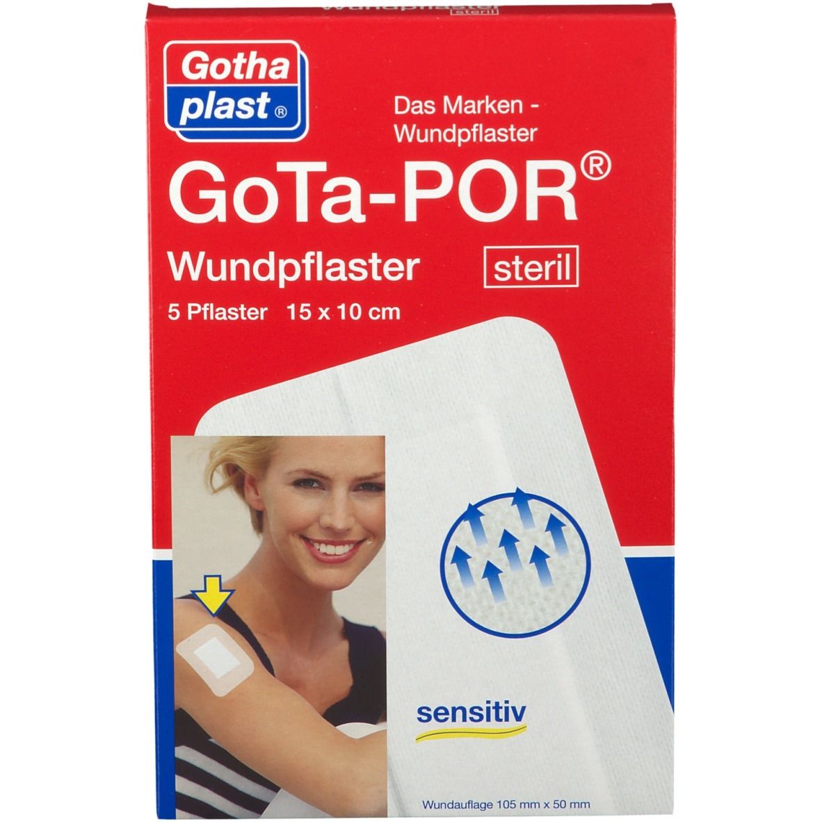 GoTa-Por Wundpflaster steril 15 x 10 cm