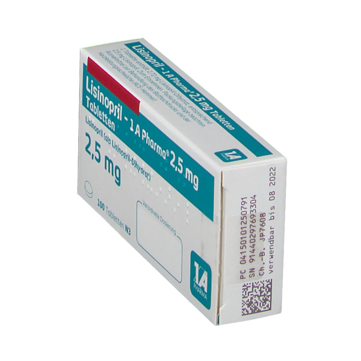 Lisinopril - 1 A Pharma® 2,5 mg
