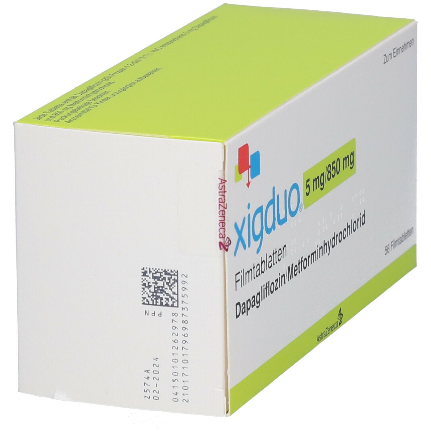 Xigduo 5 mg/850 mg Filmtabletten 56 St