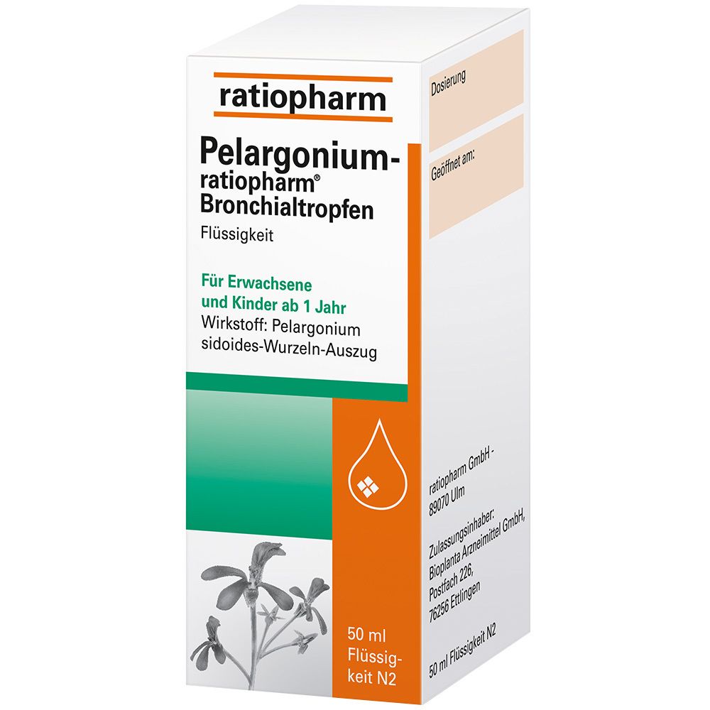 Pelargonium-ratiopharm® Bronchialtropfen