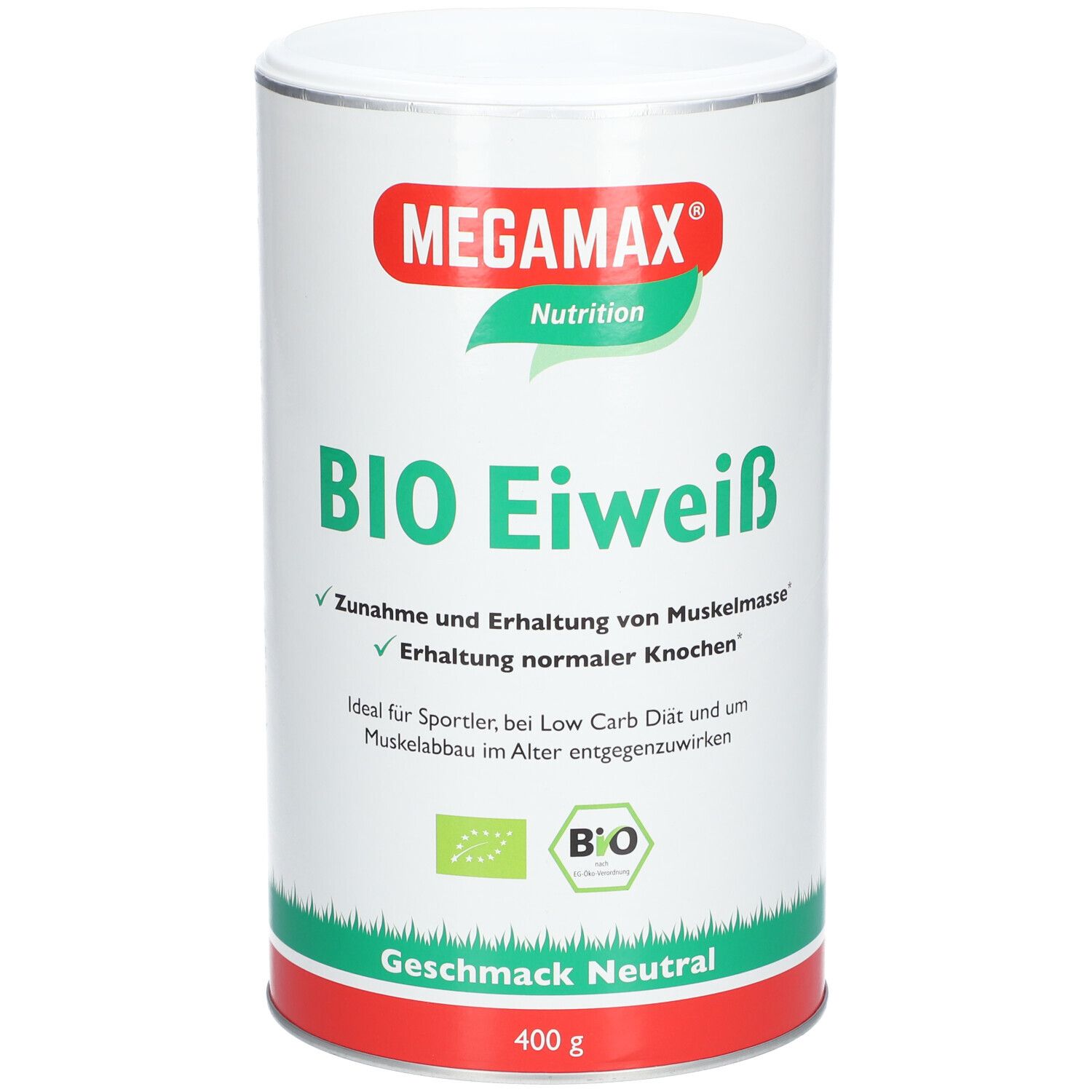 MEGAMAX® Nutrition BIO Eiweiß Geschmack-Neutral