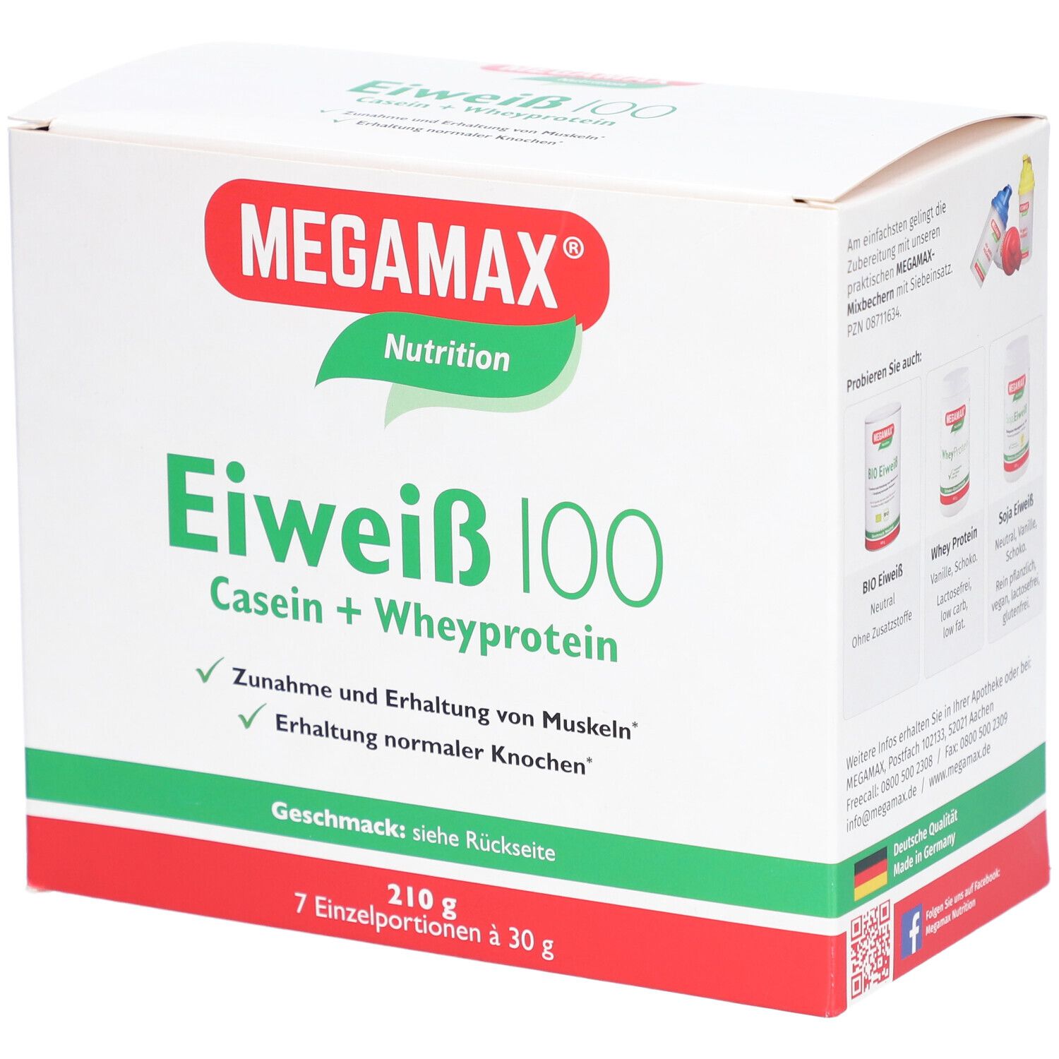 Eiweiss 100 Vanille Megamax Pulver