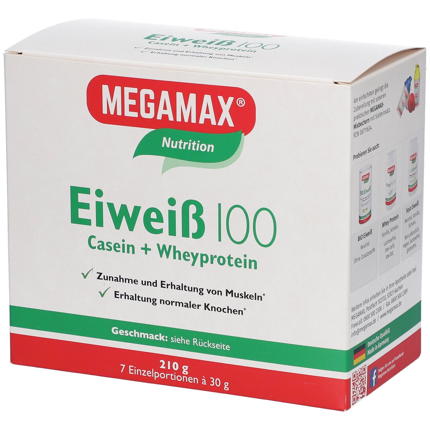 Eiweiss 100 Himbeer Megamax Pulver