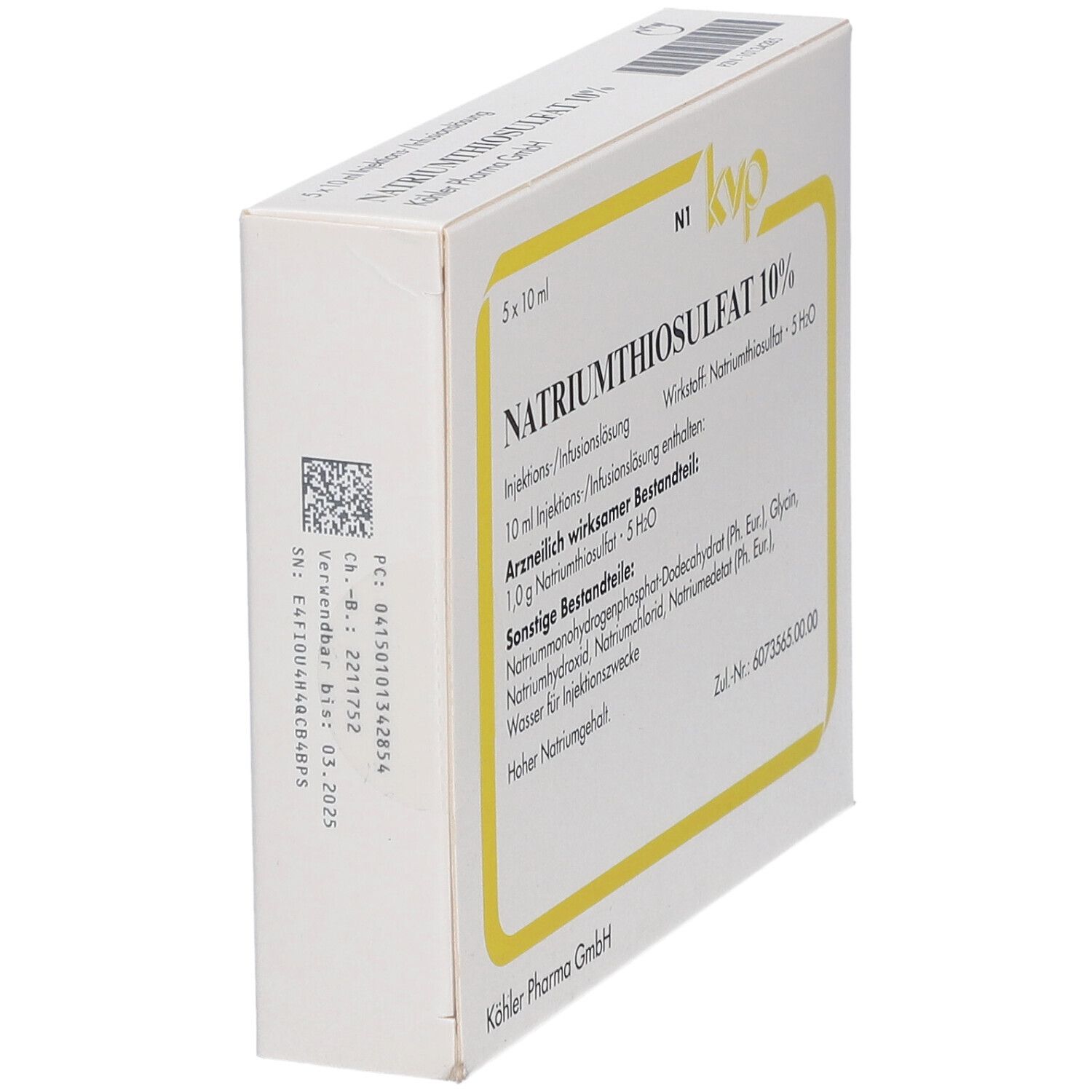 Natriumthiosulfat 10% Ampullen 5x10 ml