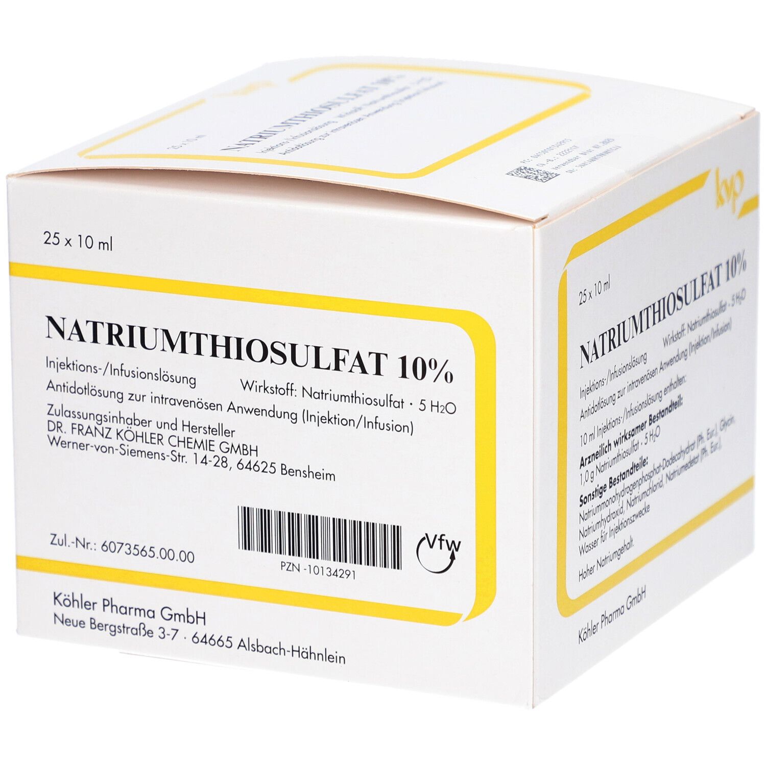 Natriumthiosulfat 10% Ampullen 25x10 ml