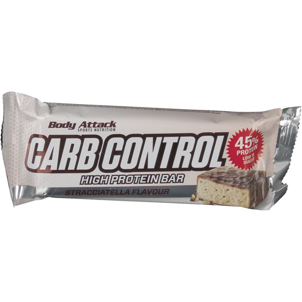 Body Attack Carb Control Proteinriegel Straciatella