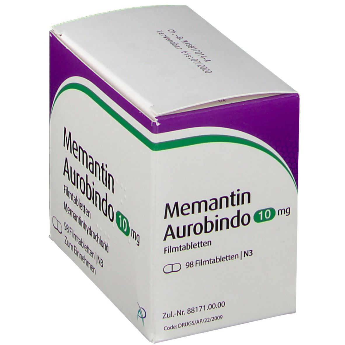 Memantin Aurobindo 10 mg Filmtabletten 98 St