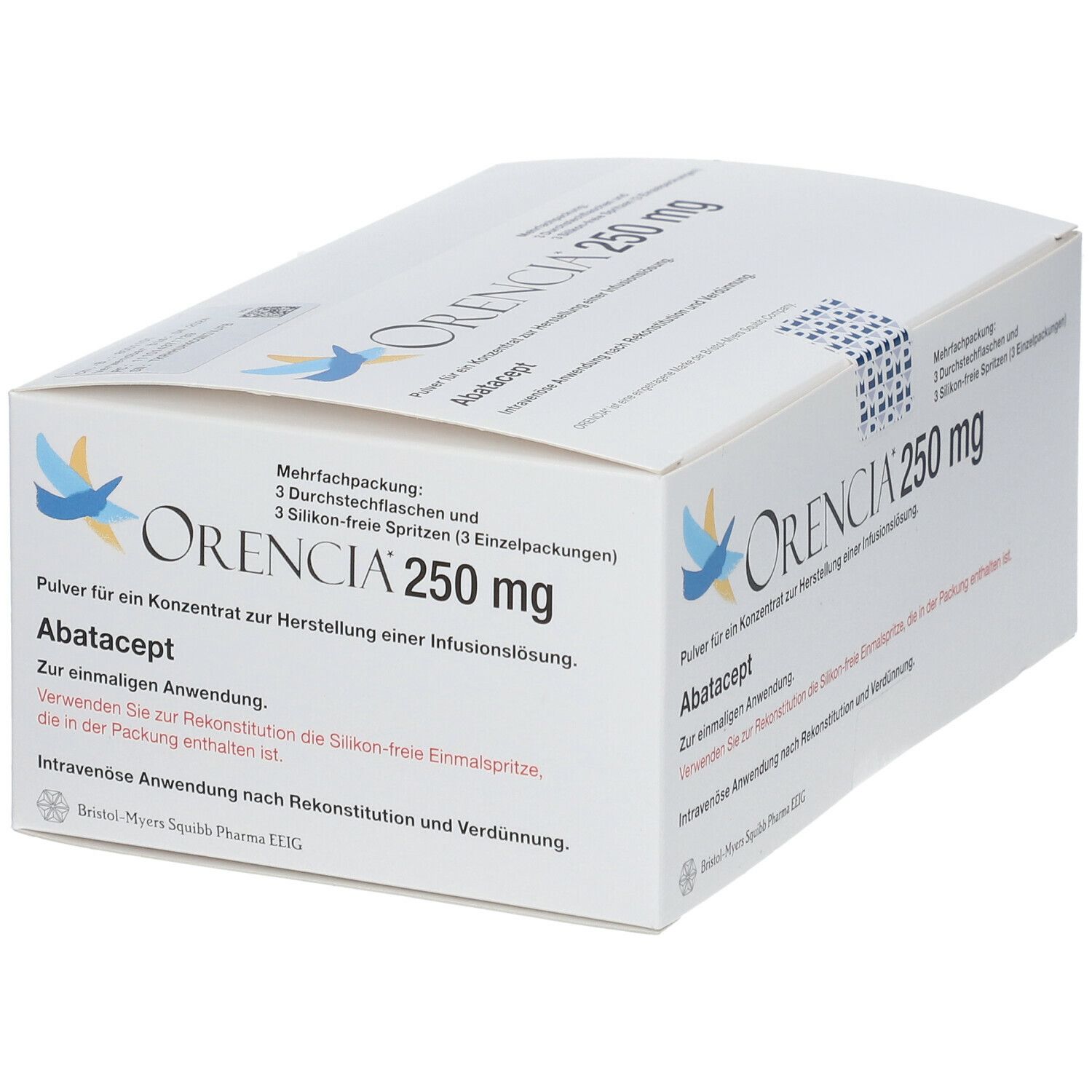 Orencia 250 mg Plv.f.e.Konz.z.Herst.e.Inf.-Lsg. 3x250 Pulver z. Herst. eines Infusionslösungskonz.