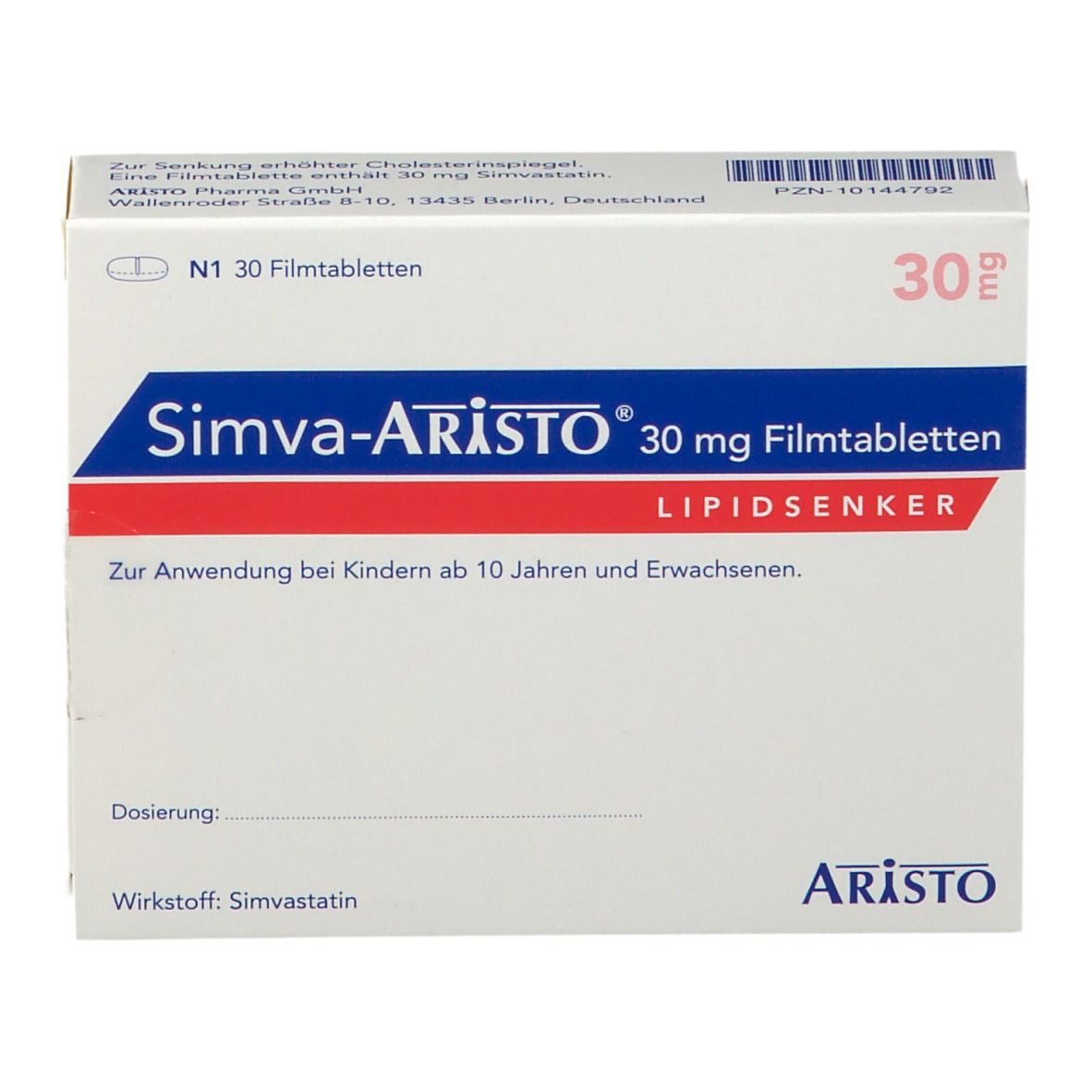 Simva-Aristo® 30 mg