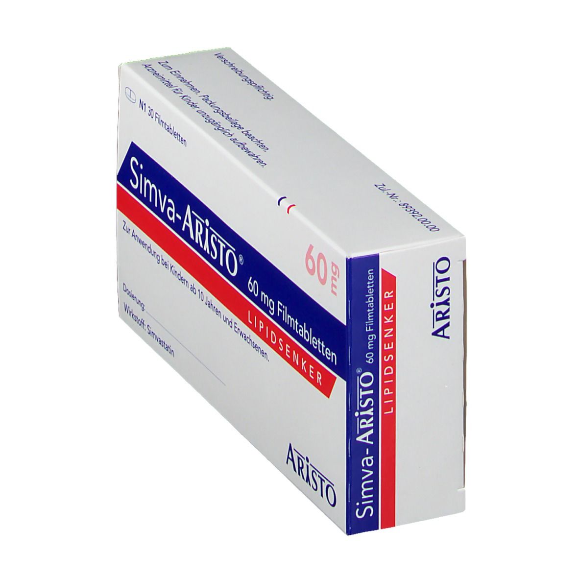 Simva Aristo 60 mg Filmtabletten 30 St