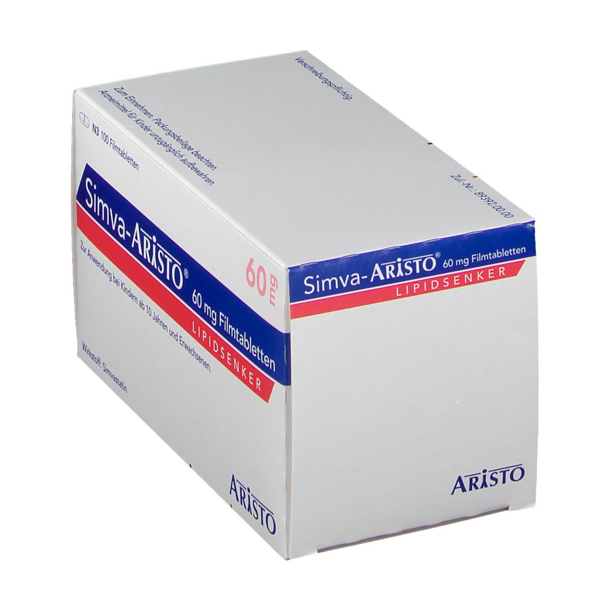 Simva Aristo 60 mg Filmtabletten 100 St