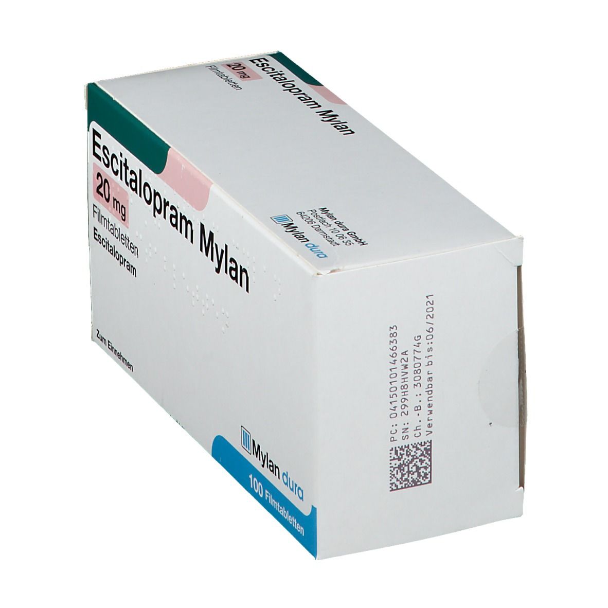 Escitalopram Mylan 20 mg