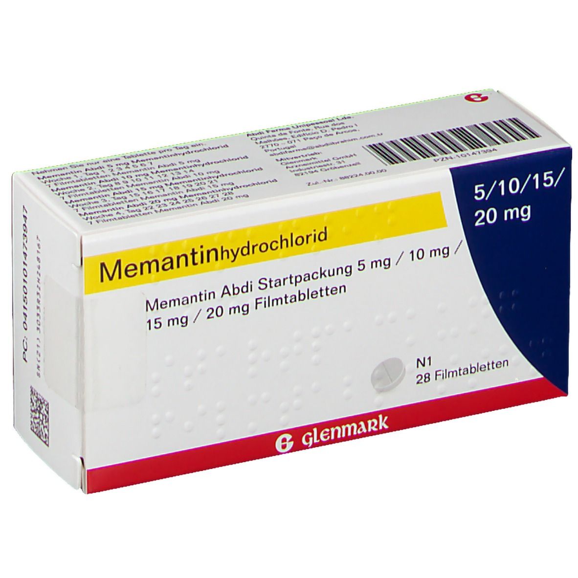 Memantin Abdi Startpackung 5mg/10mg/15mg/20mg