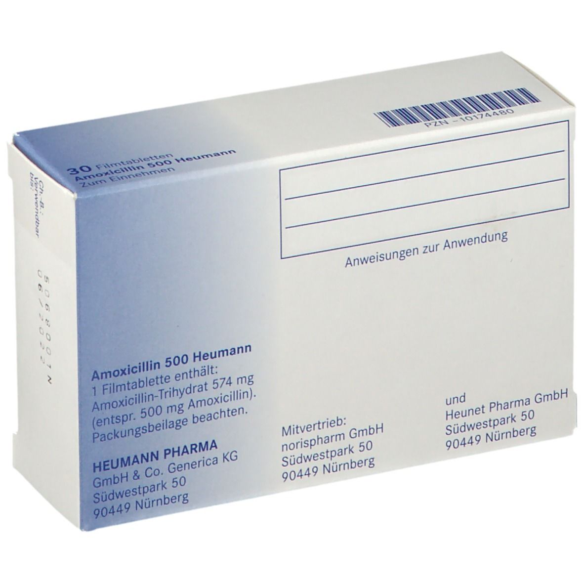 Amoxicillin 500 Heumann