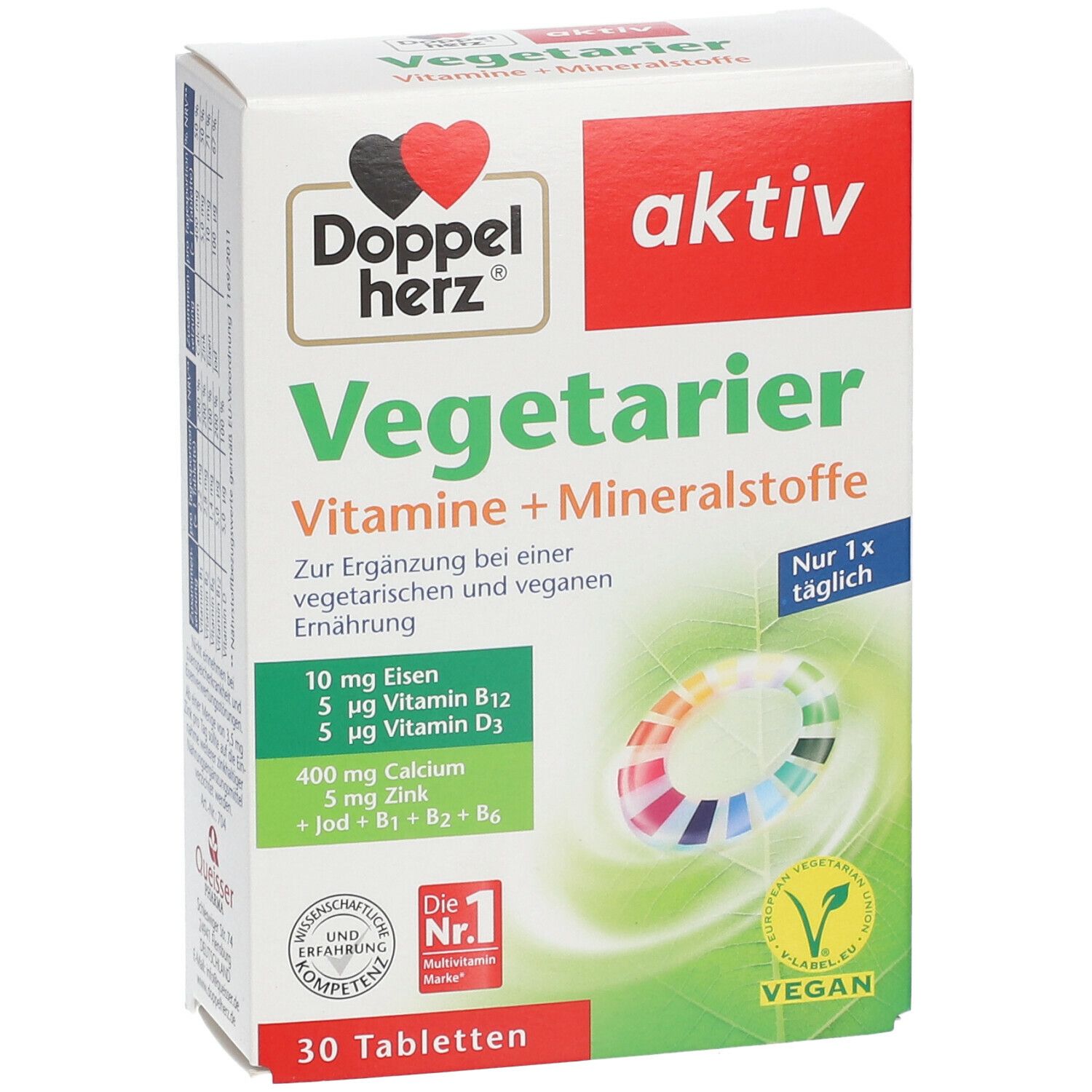 Doppelherz® aktiv Vegetarier Vitamine+Mineralstoffe Tabletten