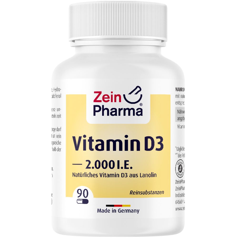 Vitamin D3 Kapseln 2000 I.e. hochdosiert ZeinPharma
