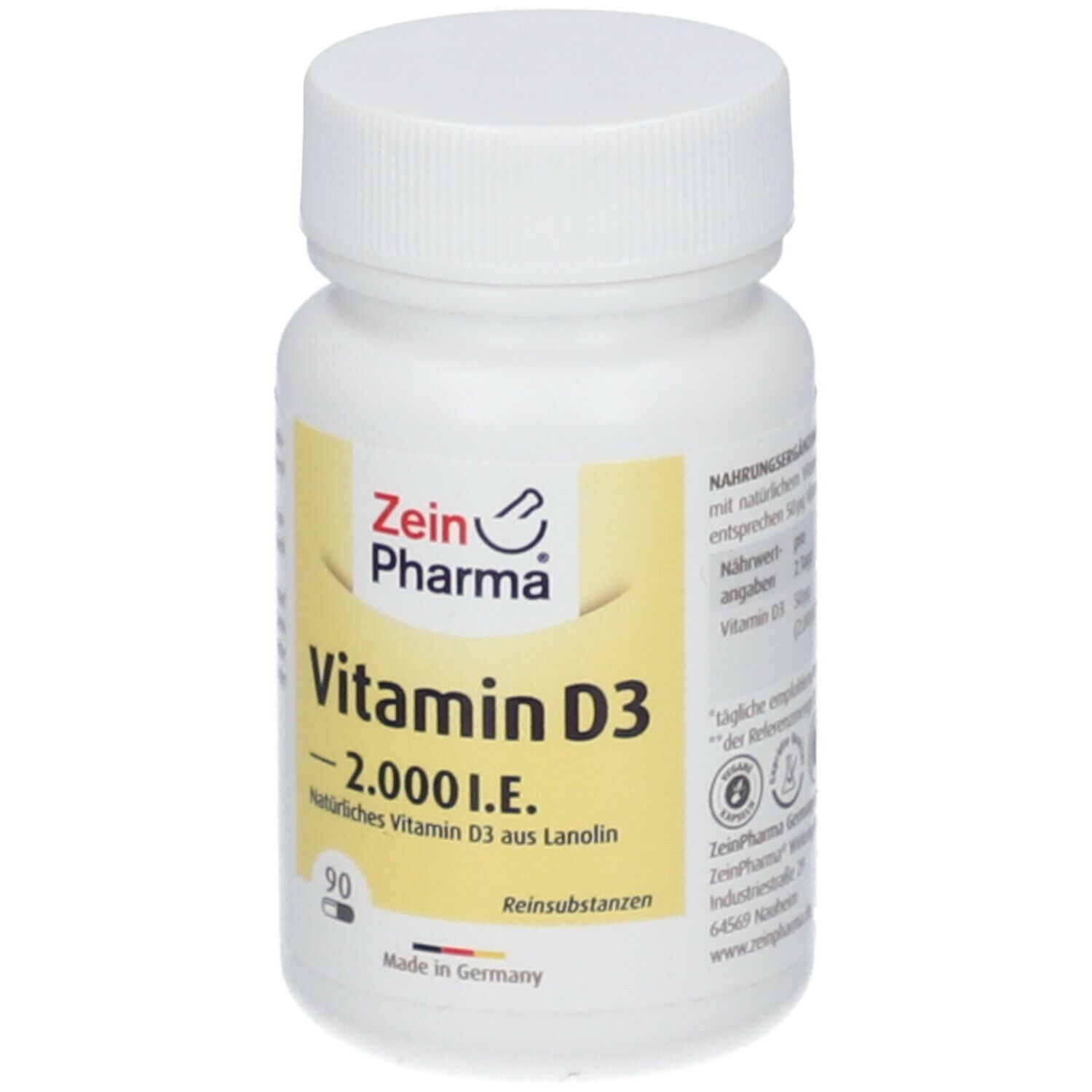 ZeinPharma® Vitamin D3 Kapseln 2000 I.E. hochdosiert