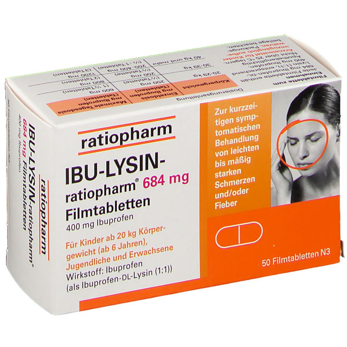 Wunsch gleich Händler ibu lysin ratiopharm 684 mg tabletten Und