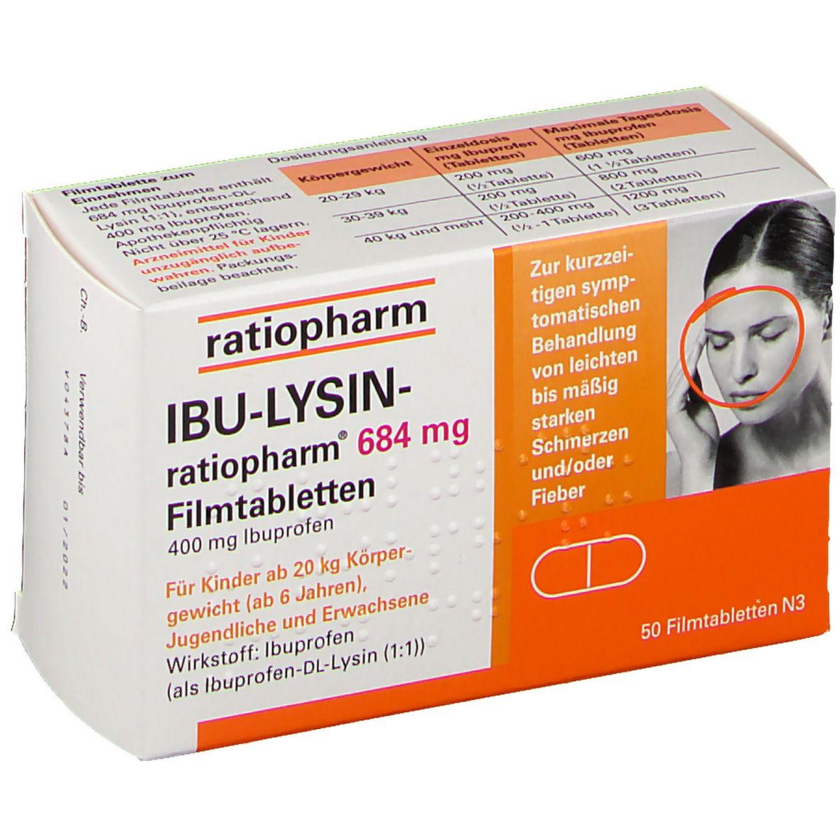 Wunsch gleich Händler ibu lysin ratiopharm 684 mg tabletten Und