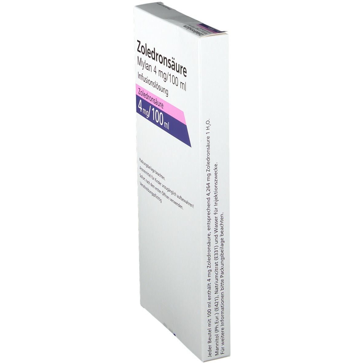 Zoledronsäure Mylan 4 mg/100 ml Infusionslösung 1 St