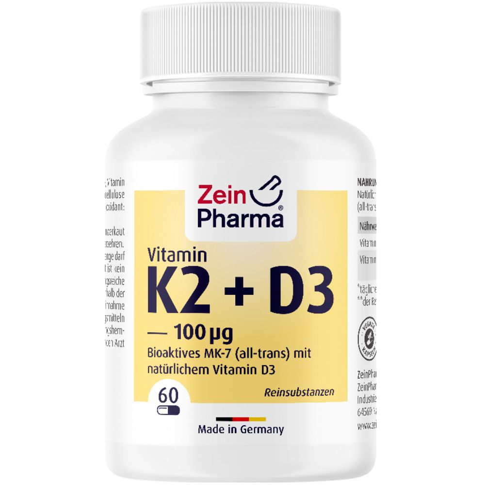 Vitamin K2 plus D3 Kapseln ZeinPharma