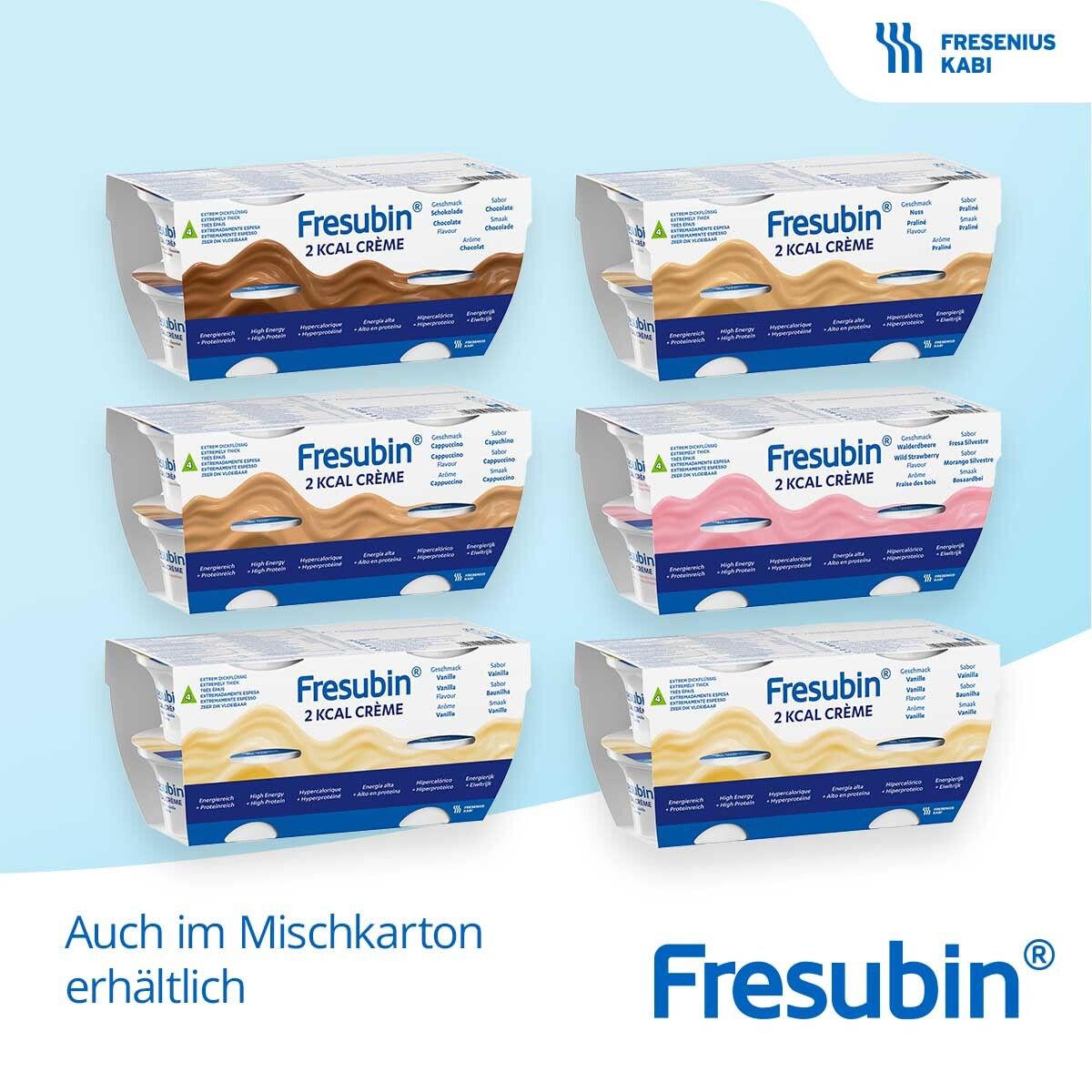 Fresubin 2 kcal Creme Cappuccino | eiweißreicher Pudding bei Schluckstörungen & Dysphagie