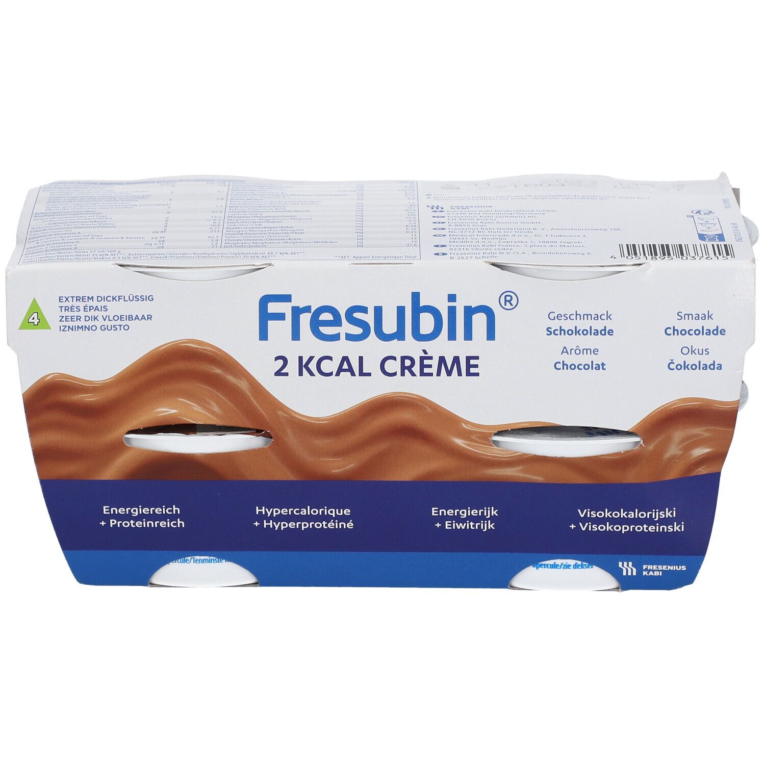 Fresubin 2 kcal Creme Schokolade | eiweißreicher Pudding bei Schluckstörungen & Dysphagie