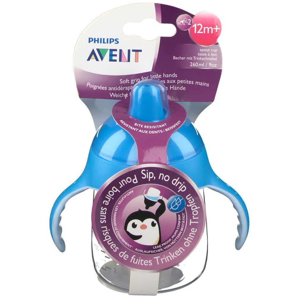 Philips® AVENT Becher mit Trinkschnabel blau 260 ml