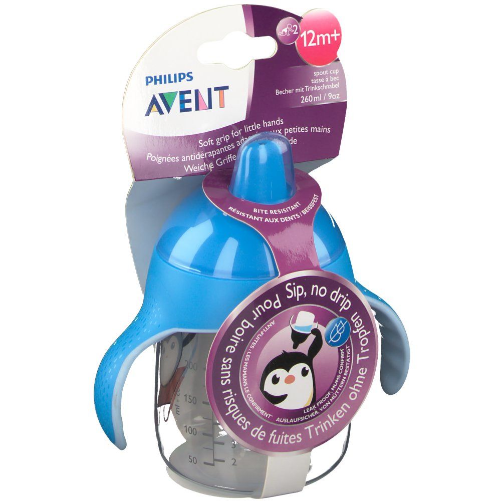Philips® AVENT Becher mit Trinkschnabel blau 260 ml