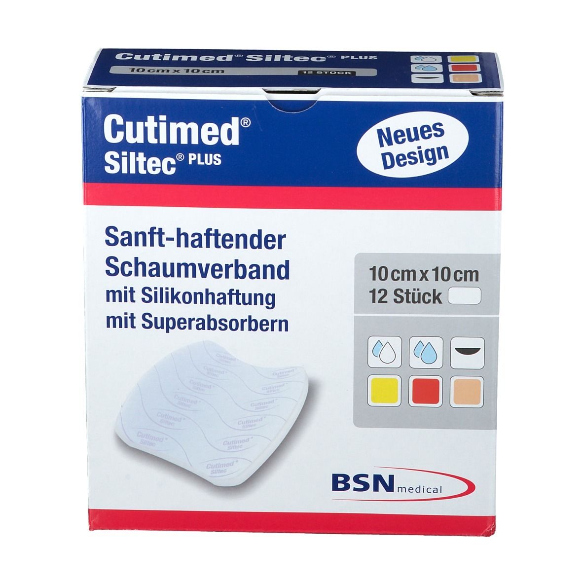 Cutimed® Siltec Plus 10 cm x 10 cm