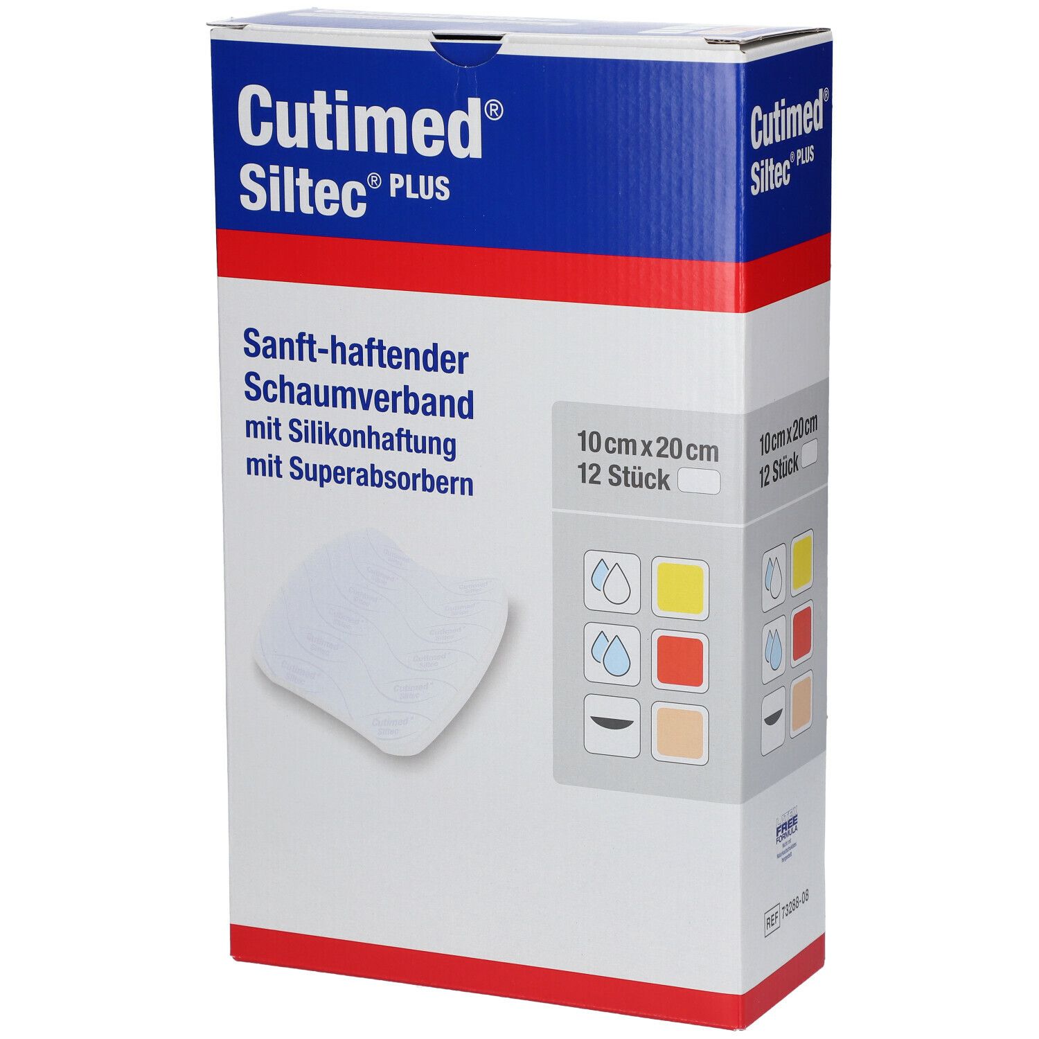 Cutimed® Siltec Plus 10 cm x 20 cm