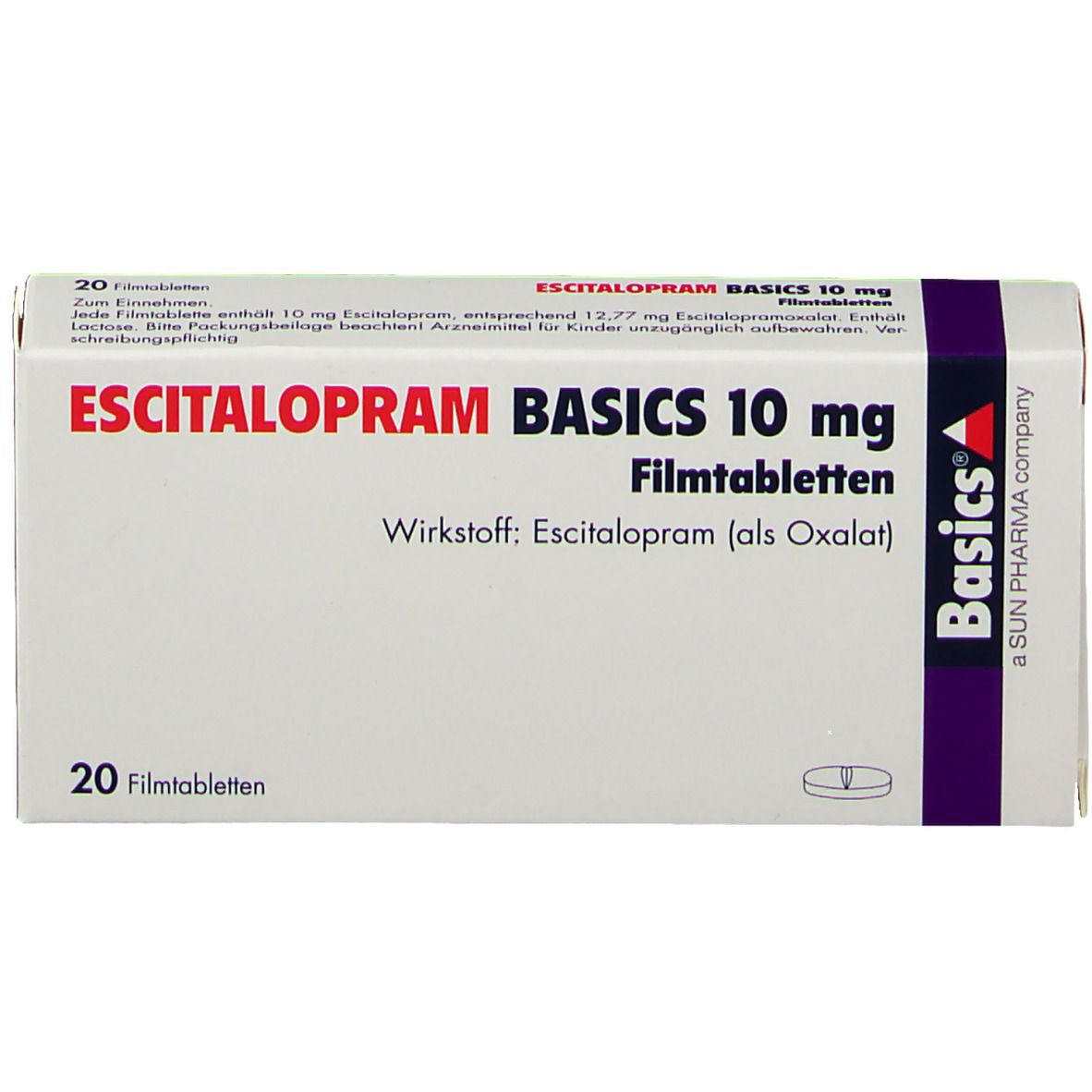 ESCITALOPRAM BASICS 10 mg
