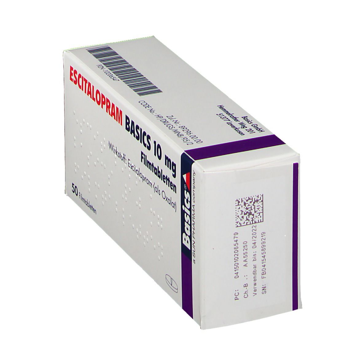 Escitalopram Basics 10 mg Filmtabletten 50 St