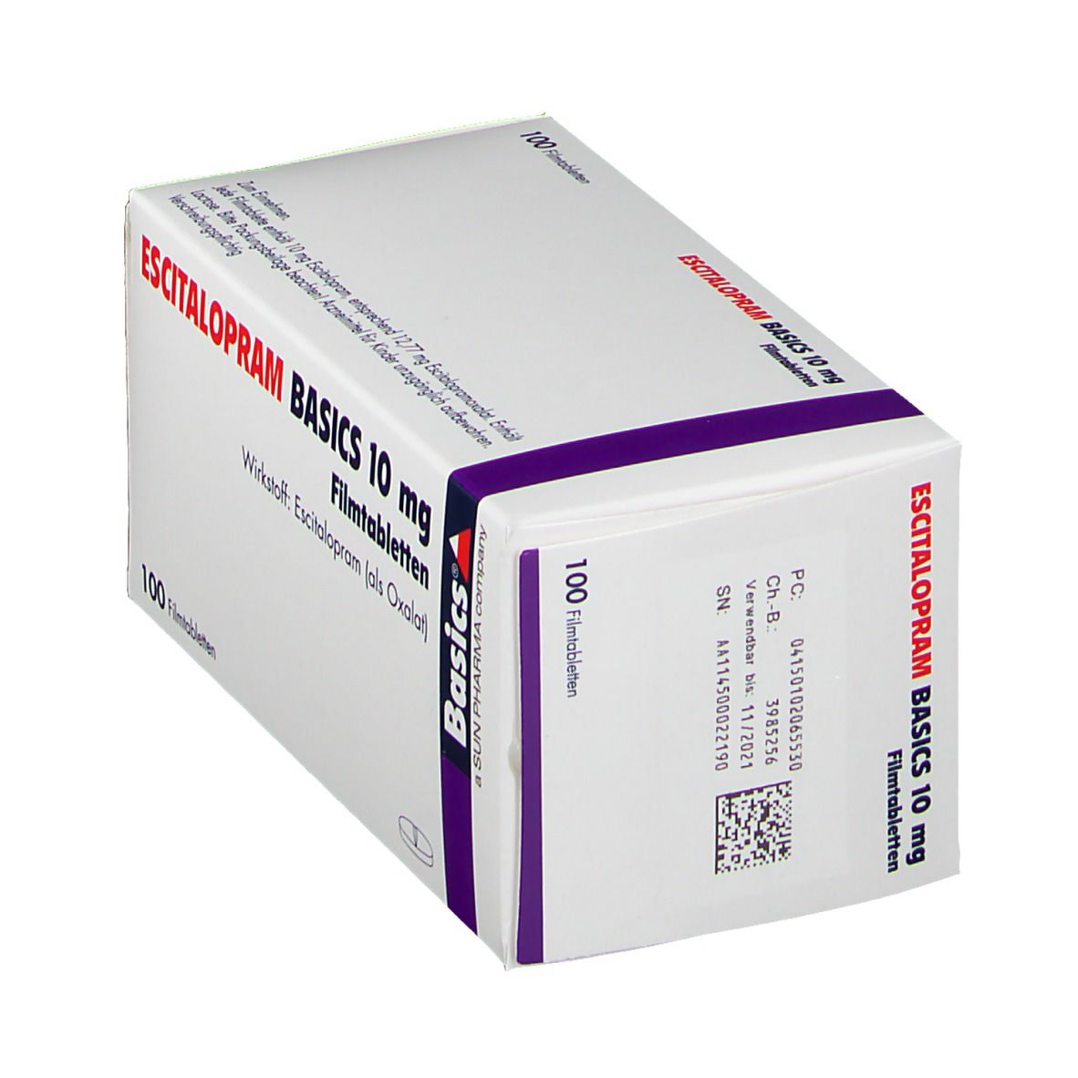 Escitalopram Basics 10 mg Filmtabletten 100 St