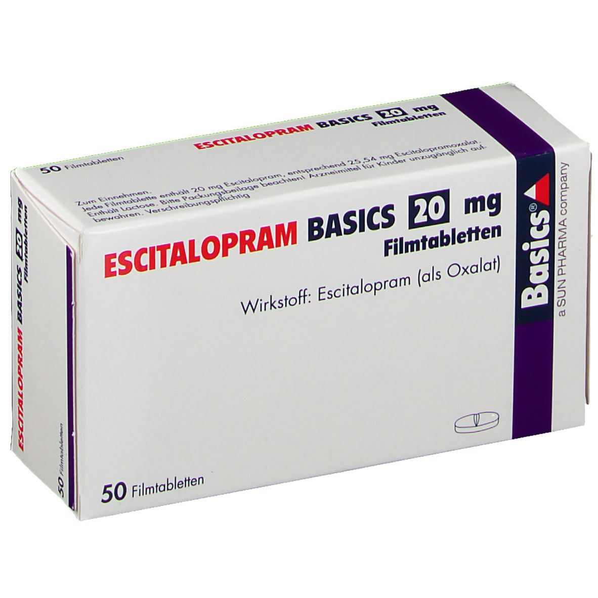 ESCITALOPRAM BASICS 20 mg