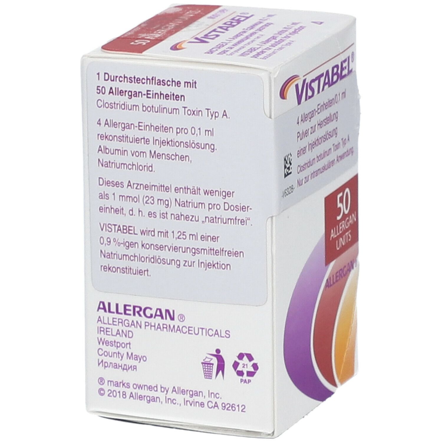 Vistabel 4 Allergan-E./0,1ml 50E. P.z.H.e.Inj.-L. 1 St Pulver zur Herstellung einer Injektionslösung