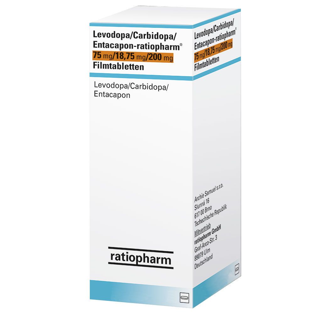 Levodopa/Carbidopa/Entacapon-ratiopharm® 75 mg/18,75 mg/200 mg