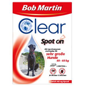 Bob Martin® Clear Spot on 402 mg Lösung für sehr große Hunde 40-60 kg