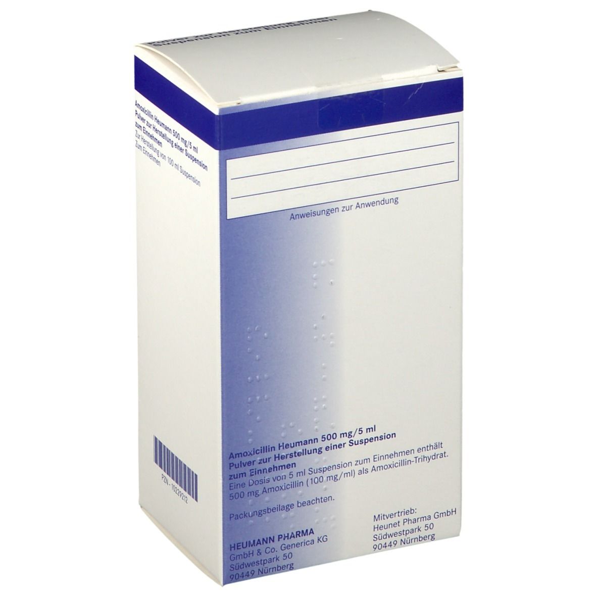 Amoxicillin Heumann 500 mg/5 ml