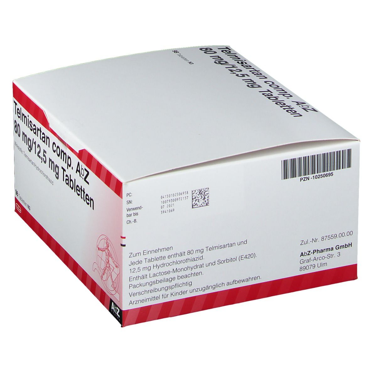Telmisartan comp. AbZ 80 mg/12,5 mg
