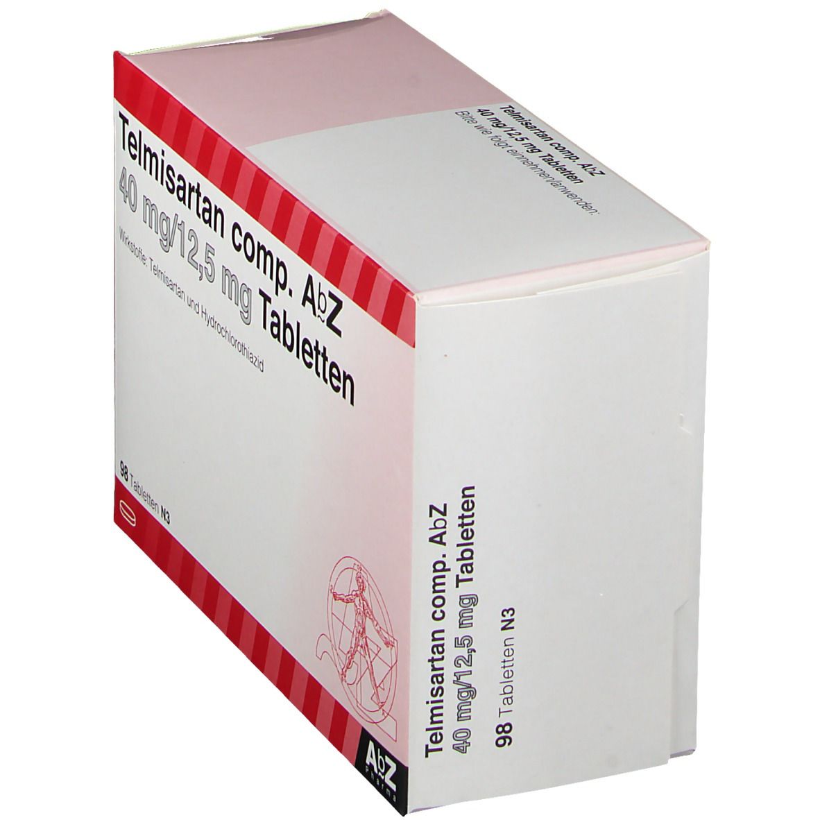 Telmisartan comp.AbZ 40 mg/12,5 mg Tabletten 98 St