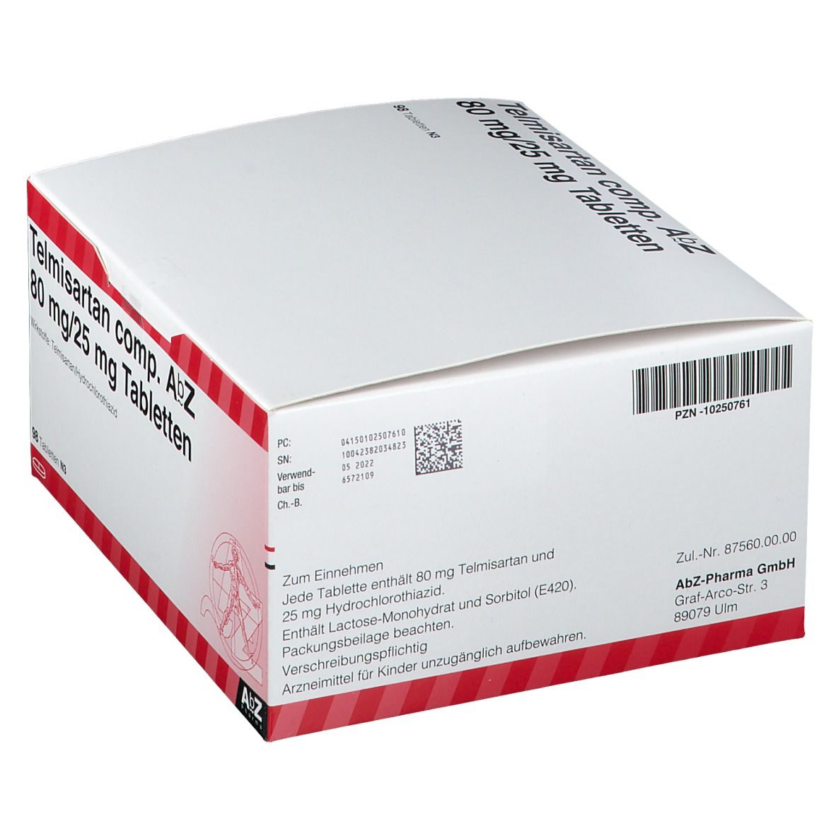 Telmisartan comp. AbZ 80 mg/25 mg