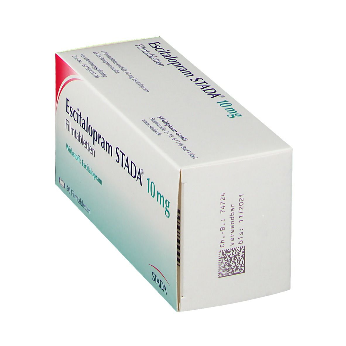 Escitalopram Stada 10 mg Filmtabletten 50 St