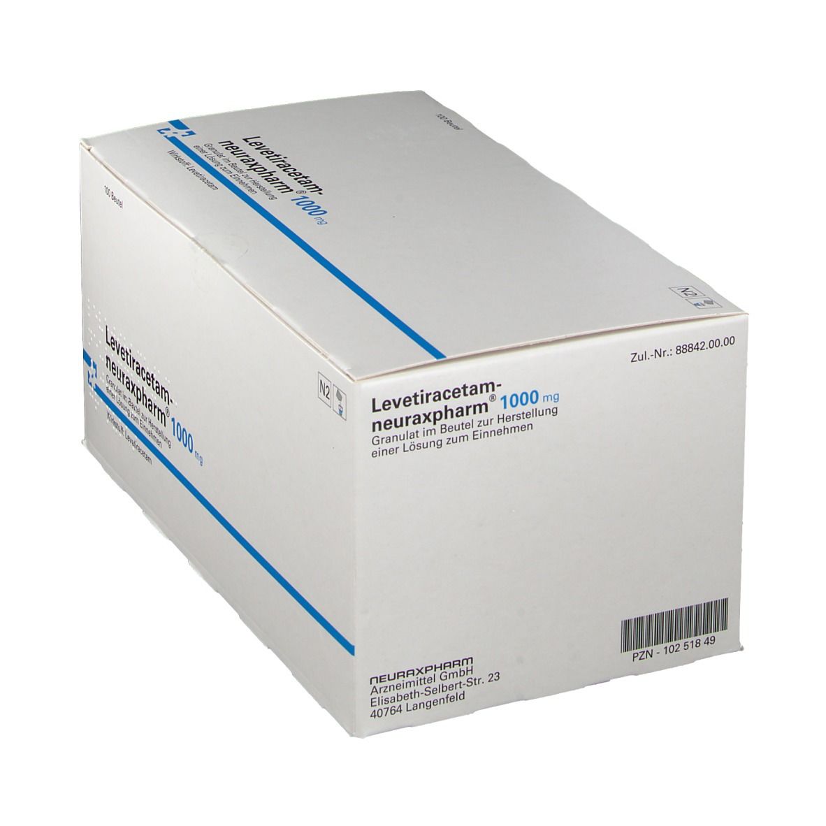 LEVETIRACETAM-neuraxpharm 1500 mg G.z.H.e.Lsg.Ein 100 St Granulat