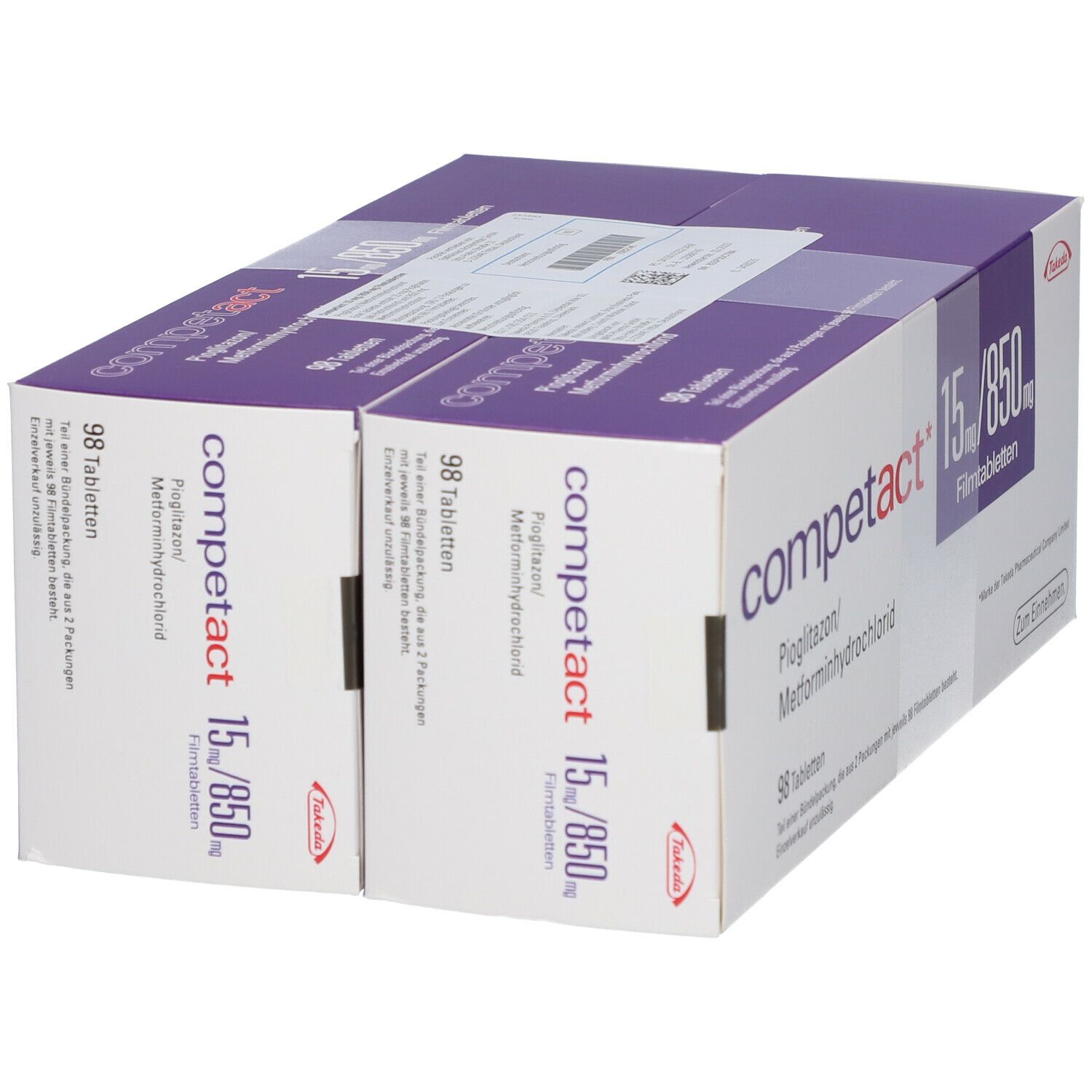 Competact 15 mg/850 mg Filmtabletten 196 St